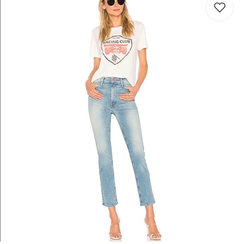 MOTHER Light Blue Straight Leg Jeans